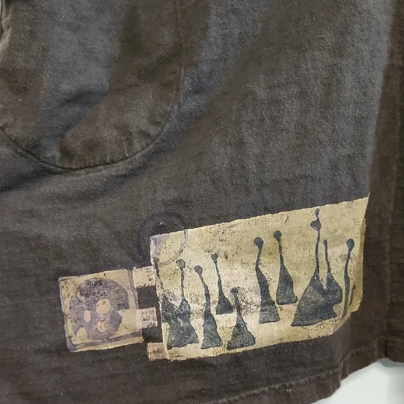 Blue Fish Brown Coat with Decorative Hem - Picture 4 of 12